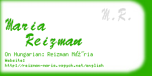 maria reizman business card